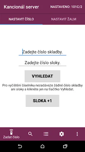 Kancionál - server