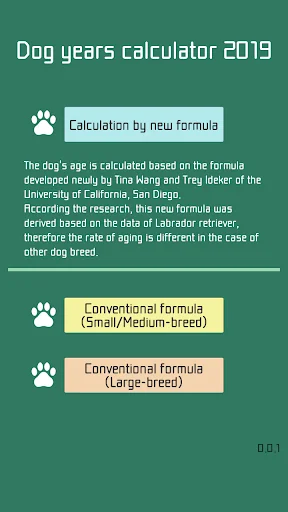 Dog Years Calc 2019
