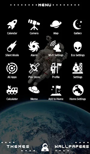 Space wallpaper-Astronaut- screenshot 2