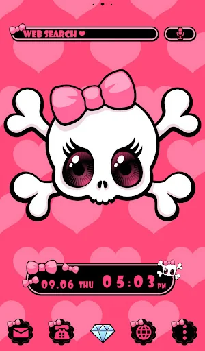 Big Eyed Skull Girl Theme