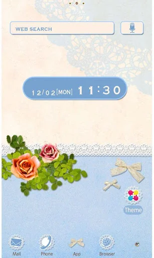 Chic Wallpaper Powder Rose screenshot 1