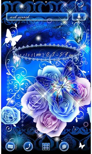 Beautiful Theme Blue Papillon