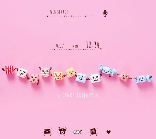 Candy Friends Theme +HOME screenshot 1
