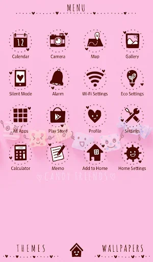 Candy Friends Theme +HOME screenshot 2