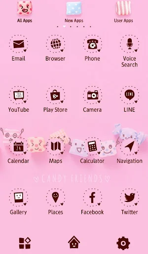 Candy Friends Theme +HOME screenshot 3