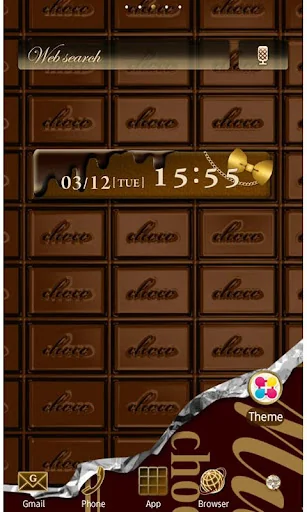Chocolate Bar Wallpaper Theme screenshot 1