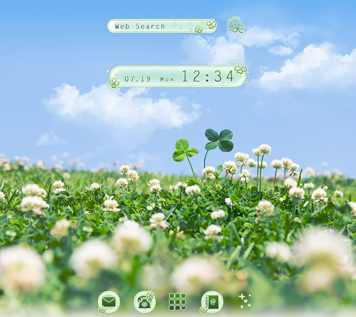 Blue Sky & Clovers Theme