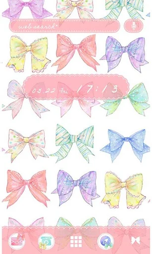 Cute Colorful Ribbons Theme