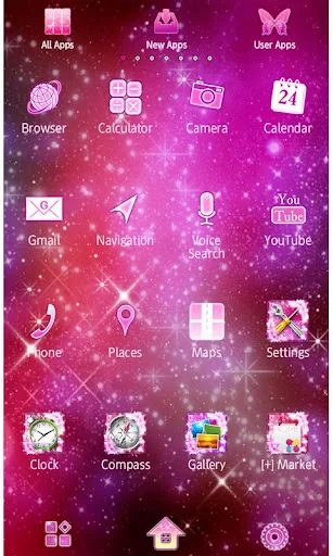 Wallpaper Cosmic Butterflies screenshot 3