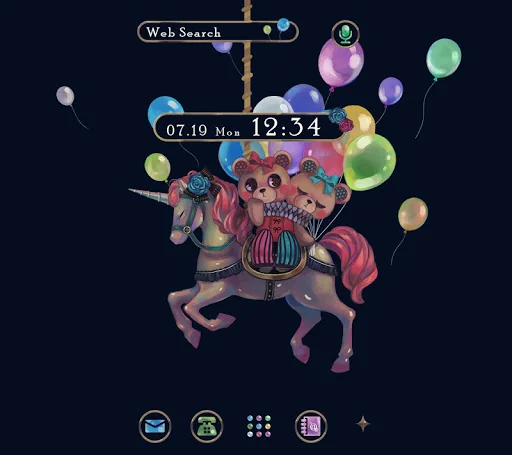 Cute wallpaper-Nighttime Bears screenshot 1