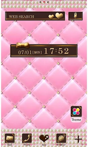 Cute Wallpaper Quilted Pink
