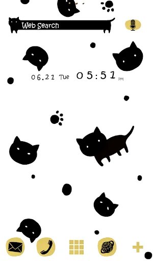 Cute Wallpaper Raining Cats screenshot 1