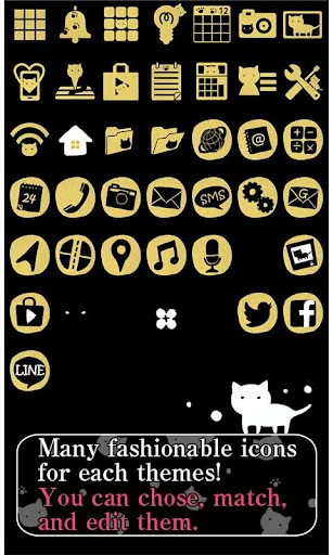 Cute Wallpaper Dots 'n' Cats screenshot 4