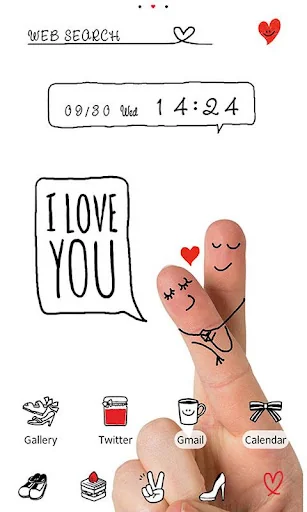 Love Wallpaper-Finger Art-