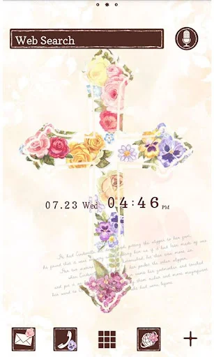 Cute Theme-Floral Cross-