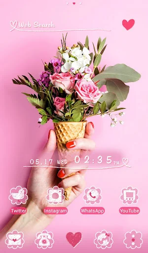 Flower Cone Theme +HOME screenshot 1