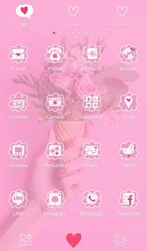 Flower Cone Theme +HOME screenshot 3