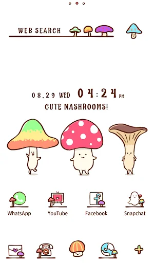 Funny Mushrooms Theme
