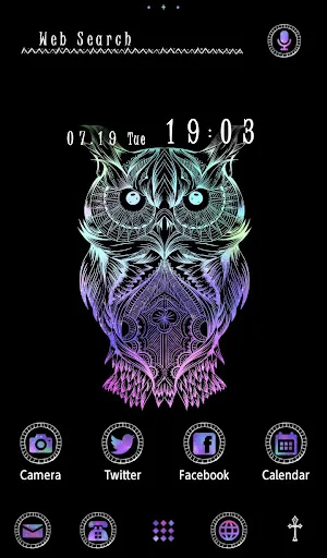 Galaxy Owl Theme +HOME