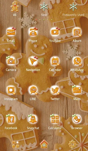 Gingerbread Man Theme +HOME screenshot 3