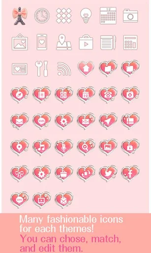Cute Theme-Girly Eiffel Tower- screenshot 4