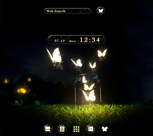 Luminescent Butterflies Theme