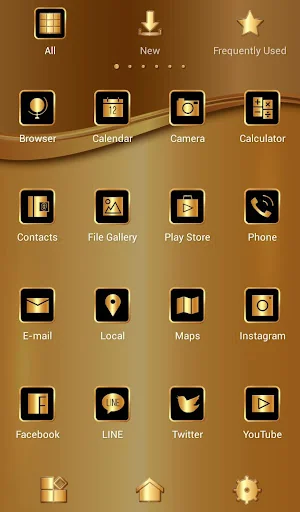 Gold +HOME Theme screenshot 3