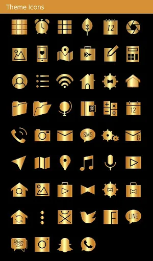 Gold +HOME Theme screenshot 4
