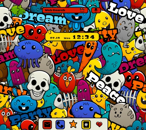 Graffiti Characters Theme