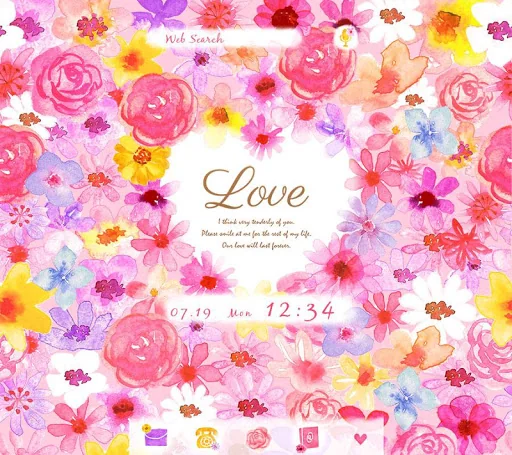 Heart in Flowers +HOME Theme