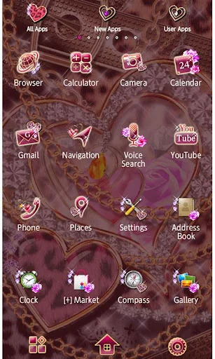 Leopard Hearts Wallpaper Theme screenshot 3