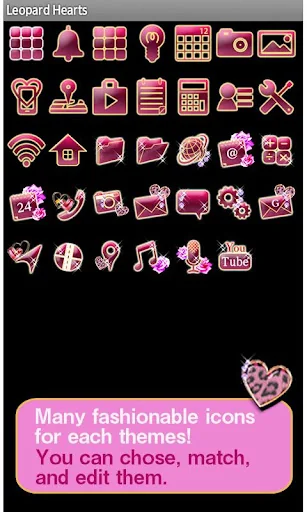 Leopard Hearts Wallpaper Theme screenshot 4