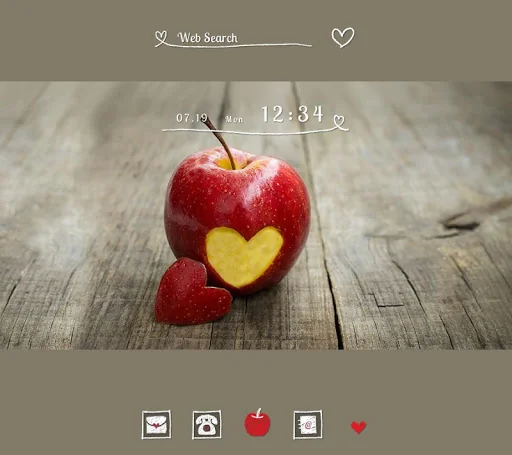 Heart Apple Theme +HOME