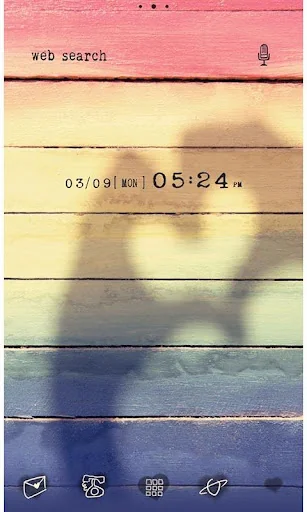 -Rainbow Heart- Theme +HOME
