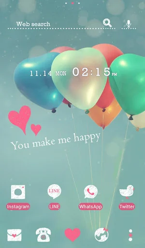 Heart Balloons +HOME Theme
