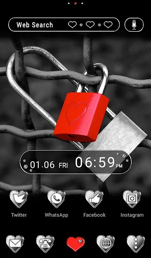 Heart Padlock Theme +HOME