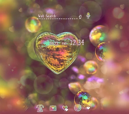 Heart Bubble Theme +HOME