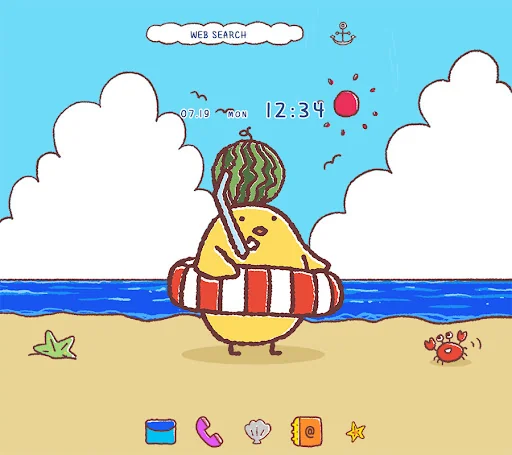 Chick in Summer Theme