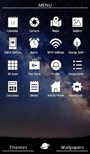 Starry Sky Theme +HOME screenshot 2