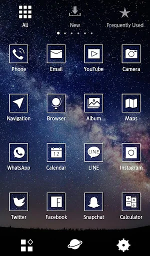 Starry Sky Theme +HOME screenshot 3