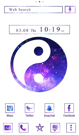 Galaxy Yin-yang Theme