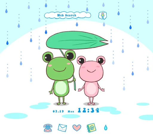 Frog Couple Theme +HOME