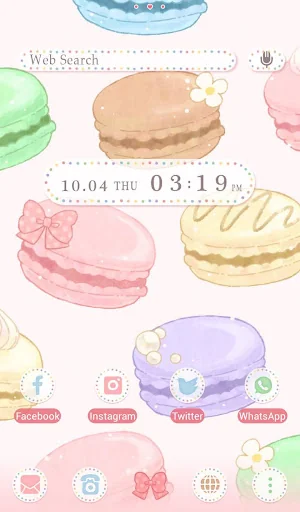 Cute Macaroons Theme