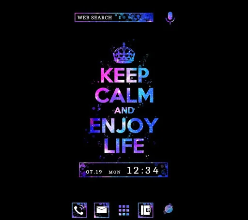 Keep Calm and Enjoy Life Theme