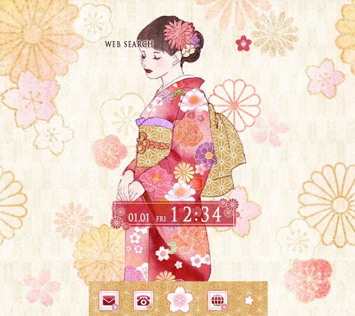 Japanese style-Kimono Lady-