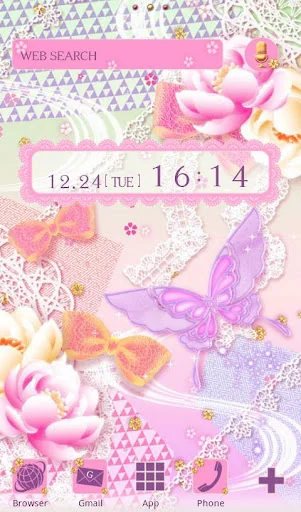 Cute Wallpaper Lacy Butterfly
