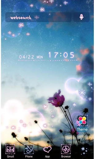 Love and Sky Wallpaper Theme