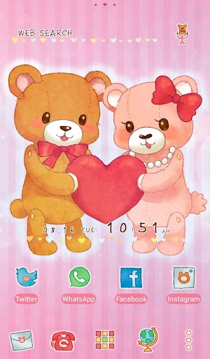 Teddy Bear Couple Love Theme