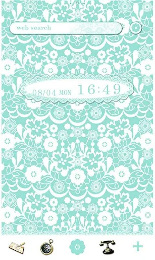 Simple Theme-Lace Flowers-