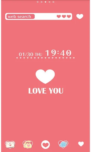 Heart Wallpaper LOVE YOU! screenshot 1